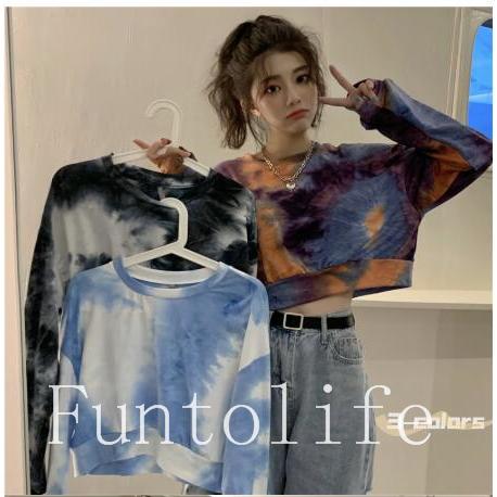 ト Tシャツ 女 長袖春 秋冬 ゆるい トップス 韓国ファッション 原宿系 Bf風 ヒップホップ ダンス ストリート風 カジュアル Xkunck Funtolife 通販 Yahoo ショッピング