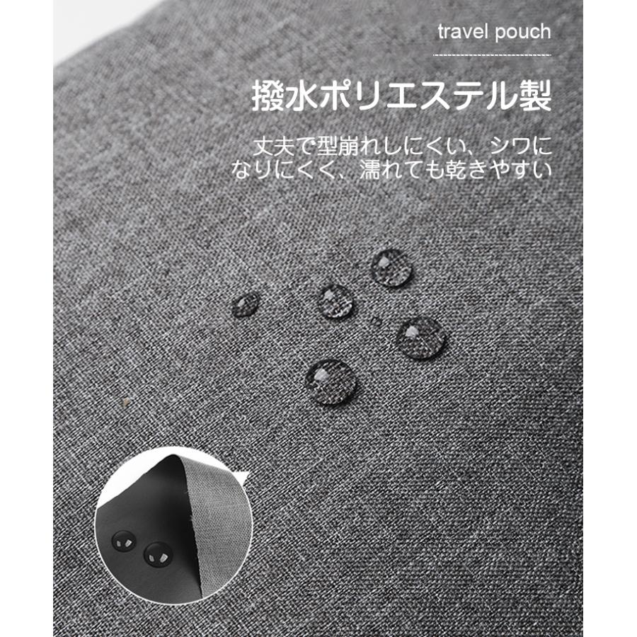 トラベルポーチ 吊り下げ 大容量 トイレタリーバッグ 防水 バッグインバッグ ポリエステル 化粧ポーチ 洗面用具 コスメポーチ 仕切り 旅行 温泉 人気 おしゃれ｜funtto｜13