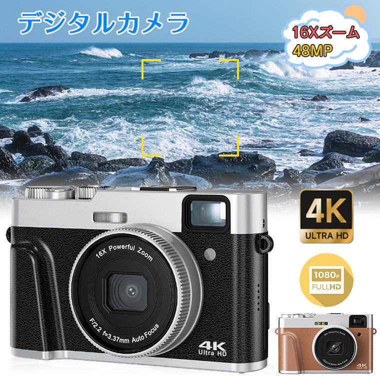 デジタルカメラ 4K 4800万画素 16倍デジタルズーム コンパクト デジタルカメラ 4K 4800万画素 16倍デジタルズーム コンパクト