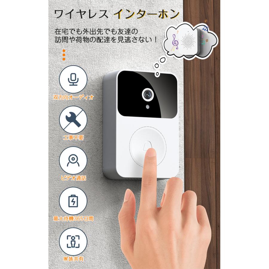 SALE❣ AOSU 2K ワイヤレス カメラ付インターホン 外出先からも通話可 Amazon.co.jp: aosu インターホン ワイヤレス 工事不要 充電式