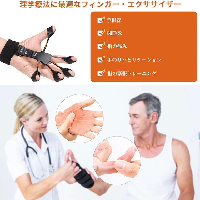 【2個セット】フィンガーパワー 指トレーニング 握力 フィンガーパワー 2個 フィンガートレーナー 指強化剤 パワー