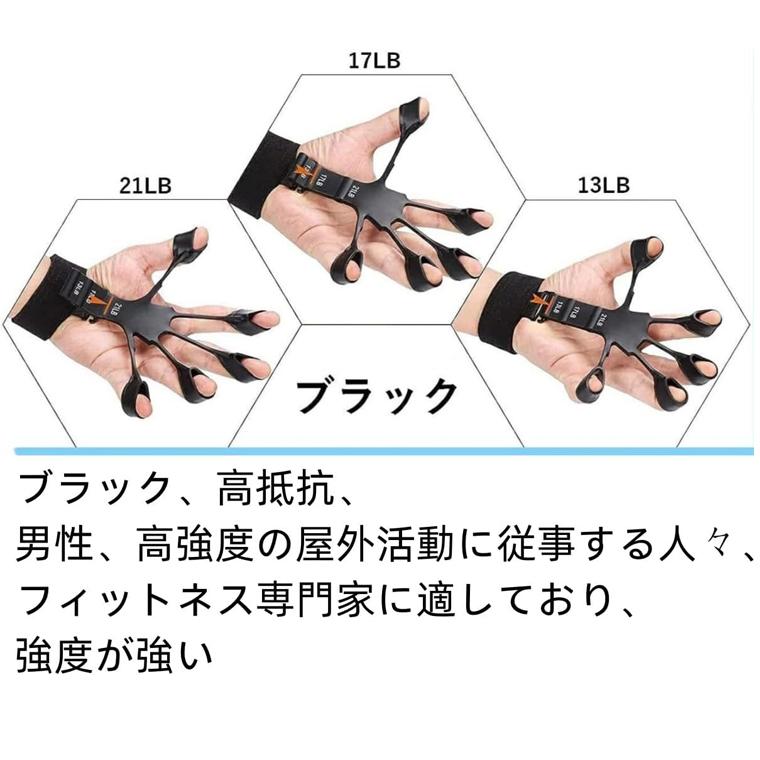 フィンガーパワー フィンガートレーナー 指強化剤 握力トレーニング 