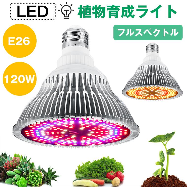 植物育成ライト LED 200個 E26 口金 電球 育苗ライト 観葉植物 多肉植物 効果 120W相当 赤色&暖色 フルスペクトラム プラントライト 植物育成用ランプ｜funtto