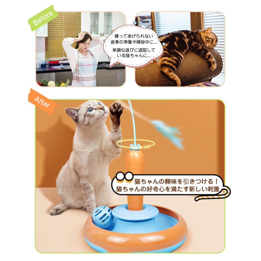猫 おもちゃ一人遊び 電動 自動 猫じゃらし 飽き ない ネコ おもちゃ