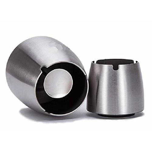 灰皿 卓上 ステンレス シンプルでおしゃれ 大容量 大 小の2サイズ B07c6df1gb Fupuone 通販 Yahoo ショッピング