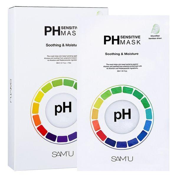 【20枚】　SAM'U　サミュ　PHセンシティブマスク　フェイスパック　弱酸性肌 シートマスク　韓国コスメ　PHバランス　マスク | SAM'U | 01