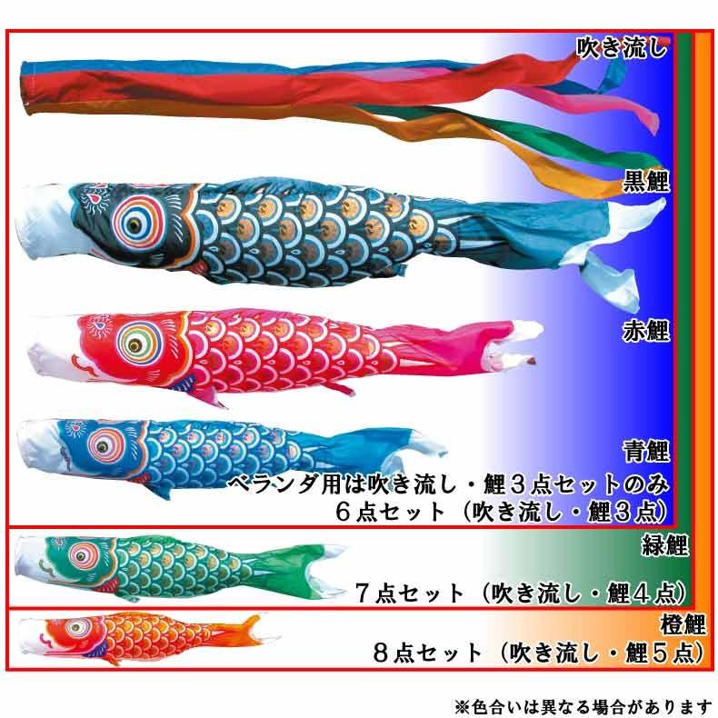 特大　鯉のぼり 金彩弦月之鯉 豪 5mセット （鯉3匹） | 02_大型鯉のぼり,豪
