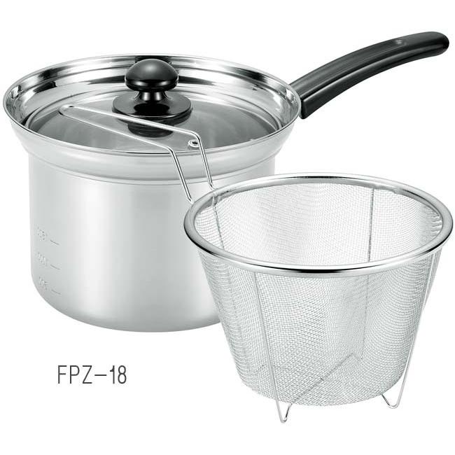 深型片手鍋 ザル付き 18cm Fpz 18 毎日使いの多用途お鍋 オール熱源対応 化粧箱入 おすすめ 4900634000598 ふれあいギフト 通販 Yahoo ショッピング