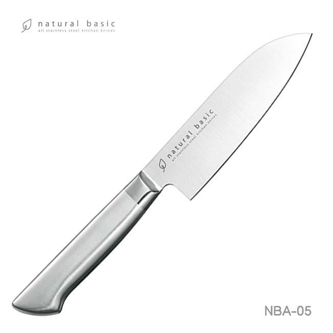 プチ三徳包丁 14cm NBA-05 オールステンレス キッチンナイフ ナチュラルベーシック おすすめ｜fureaigift