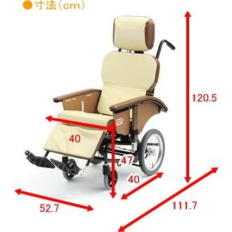 介助用車椅子 ピジョン ティルトリクライニング車いす コンフォート ...