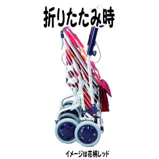▽W2152 AS-0275 スワレル 花柄ネイビーブルー お洒落な4輪