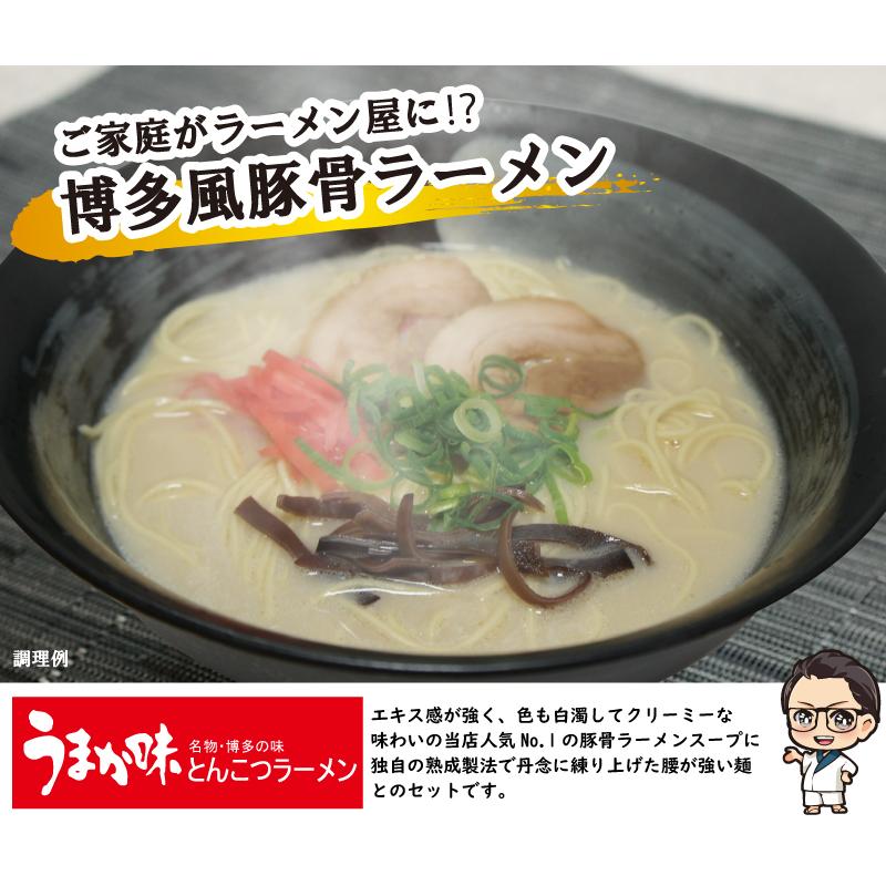 博多風豚骨ラーメンセット 2食 【麺+スープ】 とんこつラーメン