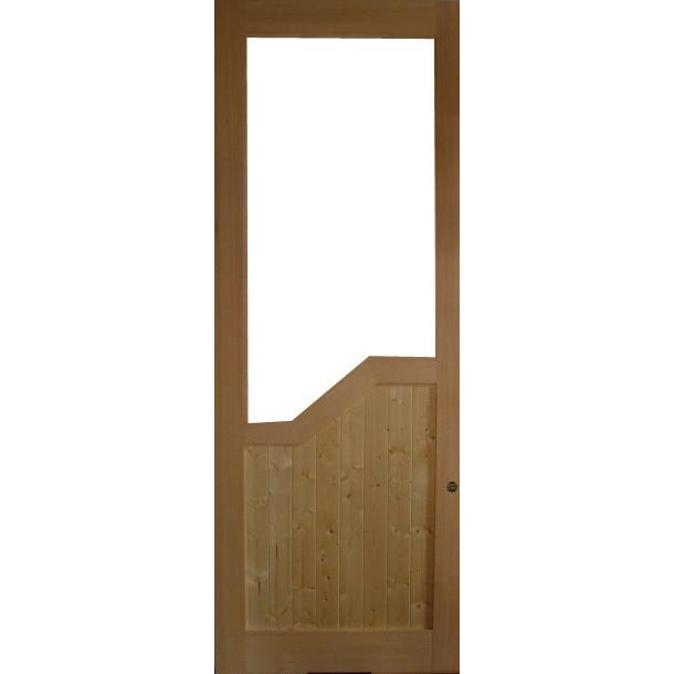 カントリーオーダードア　室内建具（商品コード：cou-m-007）室内ドア対応　木製建具ドア　レッドパイン生き節　目地入　未塗装　オーダー_1