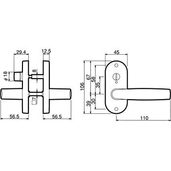 オーダードア 室内ドア対応 トイレ用木製建具 （商品コード：ds-005 