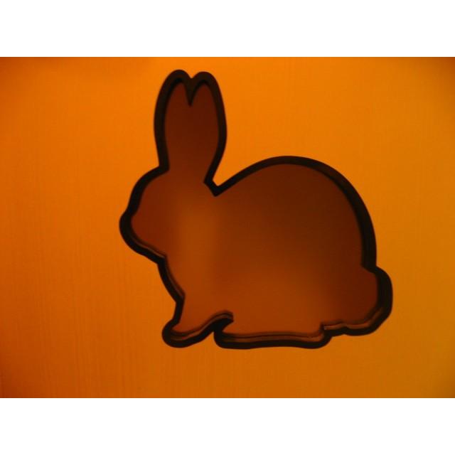 オーダー建具 室内対応 うさぎ ウサギ （ds-shape-001）間仕切り 板戸