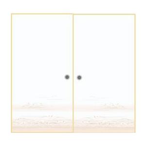 オーダー押入れ襖　観音開き（fkl-006）No/３０６　両開き　観音　開き式　押入れ襖　収納　板襖　オーダー　ふすま　フスマ　片面ふすま　２枚価格