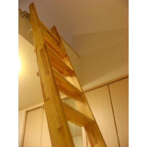 木製階段インテリア用　ロフト階段　ロフトハシゴ　ロフトはしご　梯子　金物セット　(fus-016-10)｜furido｜04