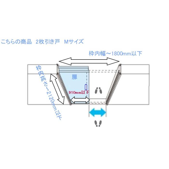 オーダー引き戸 室内対応 (商品コード：hm-003) 木製建具 2枚引き戸 引