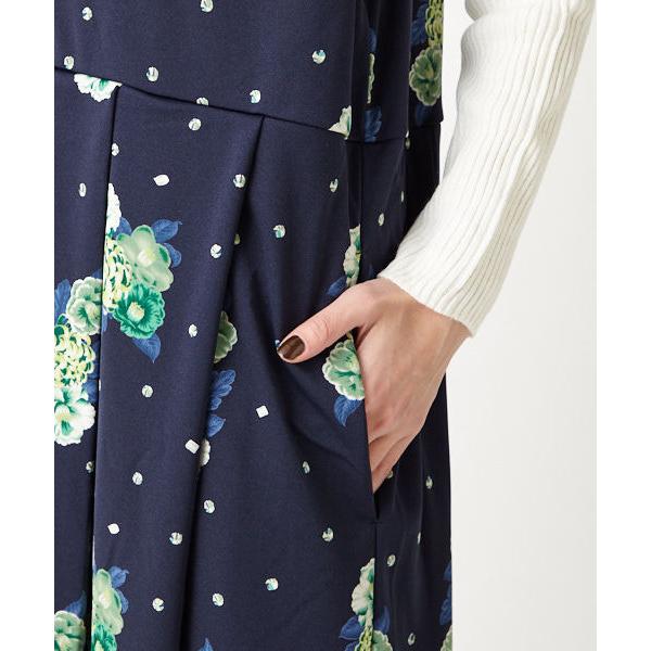 公式 ふりふ 飴椿vネックワンピース 和柄 ワンピース ワンピ ロングワンピ ロング丈 半袖 5分袖 春夏 カシュクール レトロ モダン 椿 つばき カメリア 0608 4 ふりふ 通販 Yahoo ショッピング