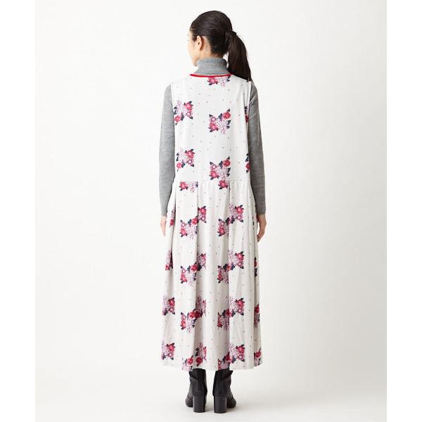 公式 ふりふ 飴椿vネックワンピース 和柄 ワンピース ワンピ ロングワンピ ロング丈 半袖 5分袖 春夏 カシュクール レトロ モダン 椿 つばき カメリア 0608 4 ふりふ 通販 Yahoo ショッピング