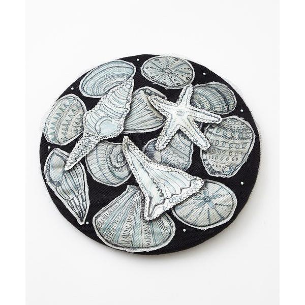 爆安プライス バラ色の帽子 海で見つけた宝物 ふりふセレクト 帽子 ベレー帽 ハンドメイド プリント 貝殻 ヒトデ 海 チュール パール アップリケ 婦人 レディース 白 黒 送料無料 Zoetalentsolutions Com