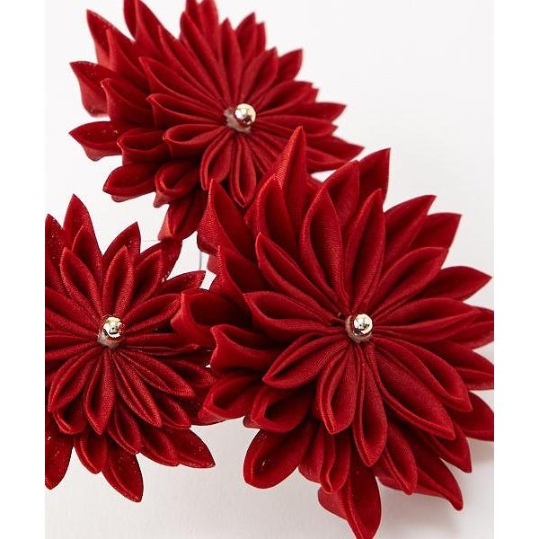 ヘアクリップ けん菊つまみクリップ ふりふ かんざし ヘアアクセ ヘアクリップ つまみ細工 剣菊 簪 髪飾り 赤 白 グリーン 浴衣 夏着物 成人式 卒業式 結婚式 0635 3 ふりふ 通販 Yahoo ショッピング