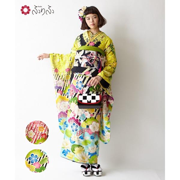 振袖 ふりふオリジナル ｇａｒｄｅｎ 成人式 結婚式 結納 入学式 卒業式 パーティー 仕立て上がり プレタ フリーサイズ レトロ モダン 花柄 藤 蓮 松 Www Arilab Com Tr Index Php