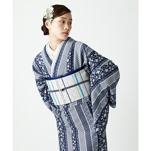 特上美品 半巾帯「マルチストライプ半巾帯」 公式 ふりふ 浴衣 浴衣帯