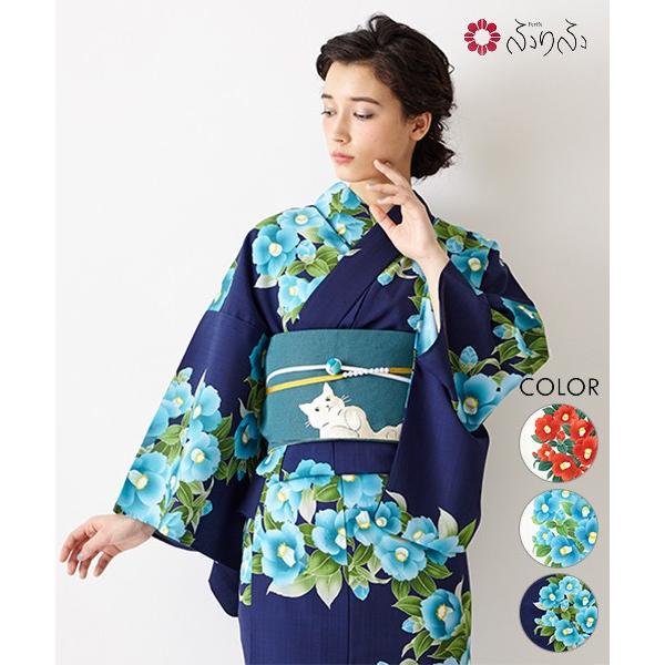 新作随時アップ中 公式 ふりふ 単品 浴衣 Garden Camellia 浴衣 日本製 ゆかた 女性 総柄 和柄 和風 花柄 椿 レトロ モダン かわいい きれい 華やか 春トレンドの通販 Lawtoncc Com