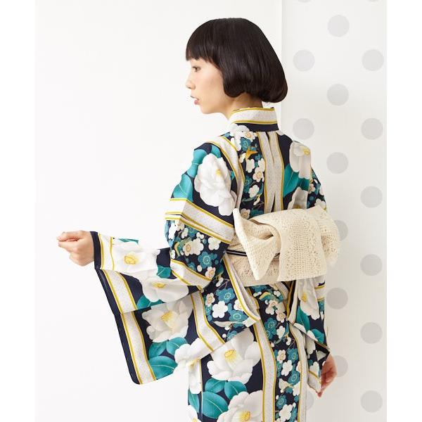 浴衣 レディース ふりふ うぐいす長者 ふりふオリジナル 日本製 ゆかた 和柄 花柄 椿 梅 うぐいす レトロ モダン かわいい きれい お洒落 シンプル 大人 0651 3 ふりふ 通販 Yahoo ショッピング
