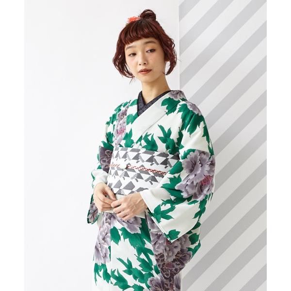 公式 ふりふ 単品 浴衣 ふりふ「乙姫牡丹」日本製 ゆかた yukata 和柄 