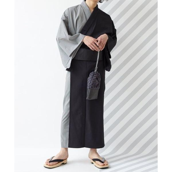 メンズ 浴衣 仕立て上がり おしゃれ メンズ片身細チェック ふりふオリジナル 男性ゆかた 黒 グレー ギンガムチェック 無地 片身合わせ 清涼感 ｍサイズ 0651 4 630 ふりふ 通販 Yahoo ショッピング