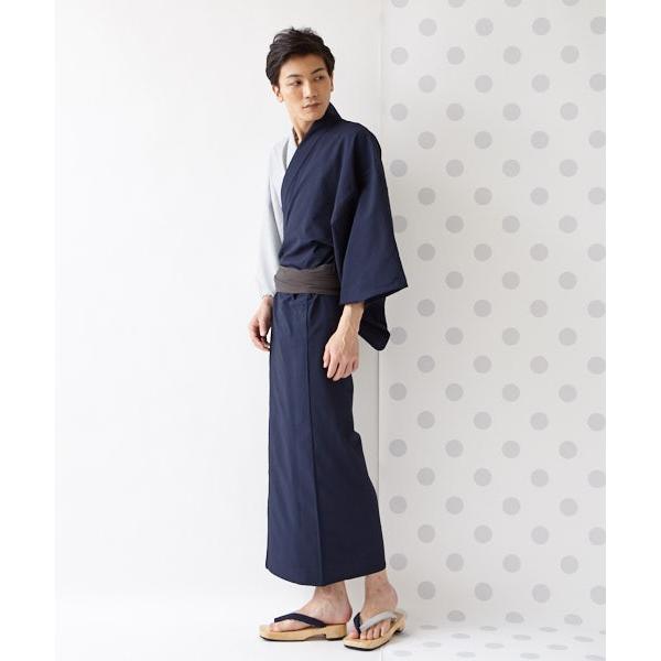 公式 ふりふ 単品 Ar 7月号 神尾楓珠着用 メンズ 浴衣 仕立て上がり おしゃれ メンズ片身細ストライプ 男性ゆかた 紺 縞 無地 片身合わせ ｍサイズ ｌサイズ 0651 4 ふりふ 通販 Yahoo ショッピング