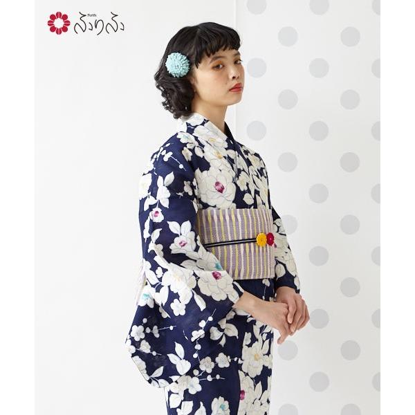 公式 ふりふ Yukata うめ お洒落 つばき ふりふセレクト浴衣 ゆかた モダン レディース レトロ 単品 梅 椿