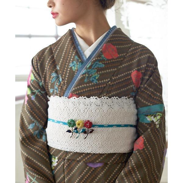 レースヘコ帯 ふりふオリジナル レディース 帯 おび へこ帯 兵児帯 ヘコおび 着物 きもの 浴衣 浴衣帯 レース 日本製 ポップ レトロ モダン 0659 6 000 ふりふ 通販 Yahoo ショッピング