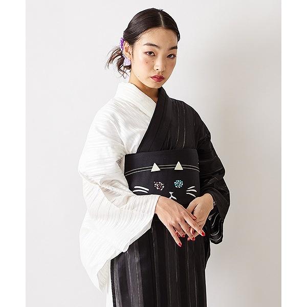 ふりふ 着物 浴衣 13点セット 帯 帯紐 ベルベットショール 猫　6446T 楽天市場】浴衣単品「 夜空猫 」公式 ふりふ 日本製 洗える ゆかた