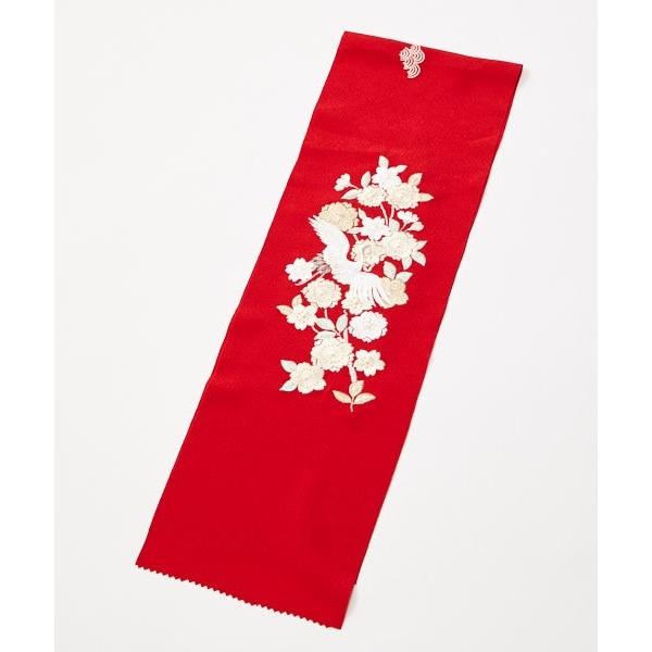 半衿 八重鶴姫 ふりふオリジナル 半衿 半襟 刺繍 椿 つばき 花 振袖 着物 成人式 卒業式 結婚式 フォーマル 豪華 古典 レトロ モダン 0669 6 130 ふりふ 通販 Yahoo ショッピング