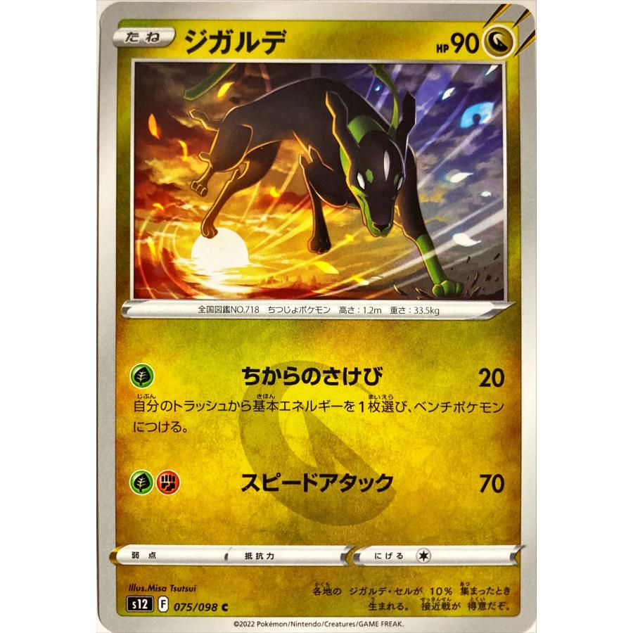 ポケモンカード ドラゴン ジガルデ 075/098 コモン : フリーアイYK