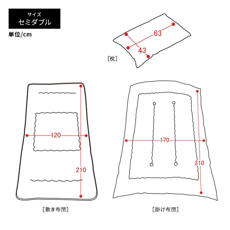MINT 布団セット セミダブル 3点セット日本製 東洋紡フィルハーモニー