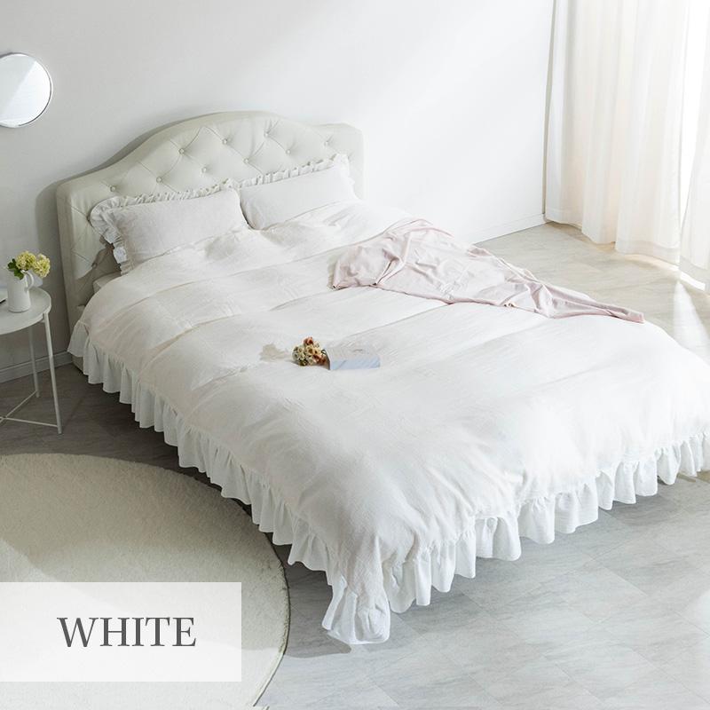 MINT ベッド レザー調ベッド 姫系ベッド グラマラスベッド おしゃれ 白