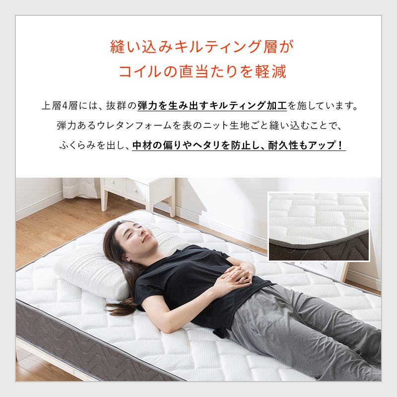 MINT マットレス ポケットコイル ダブル 高密度 20cm トリプルエッジ