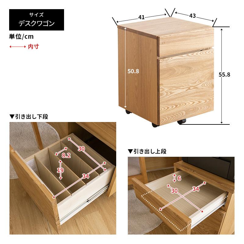 MINT 天然木無垢システム家具5点セット ロフトベッド デスク幅125