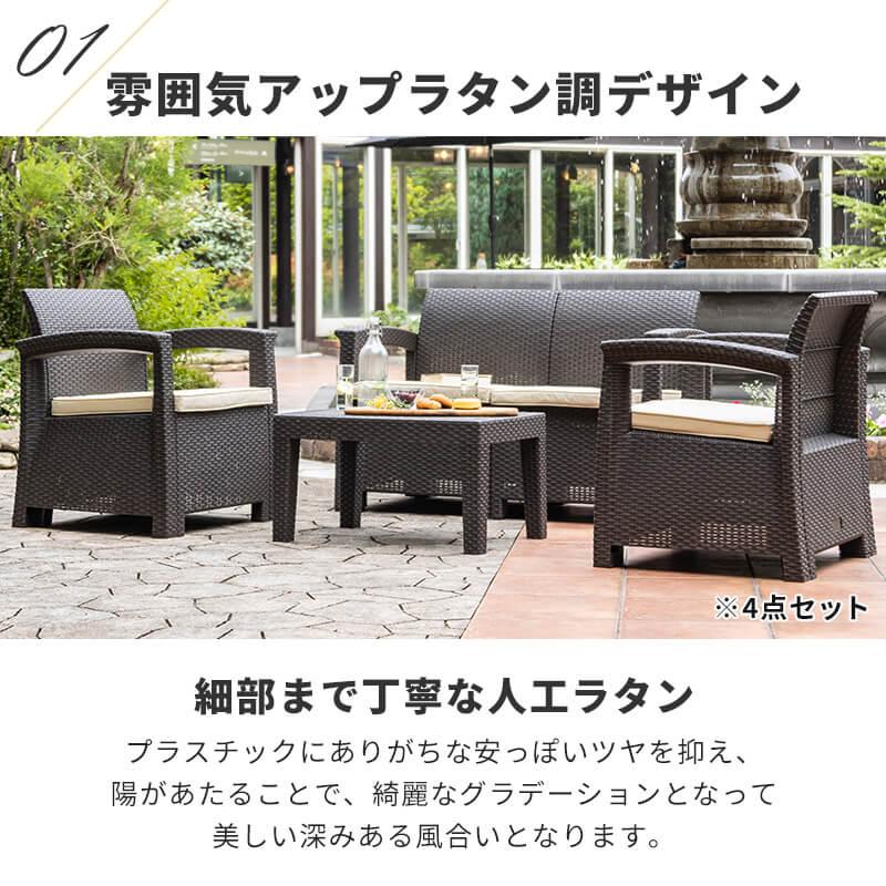 MINT(家具、インテリア) ガーデンソファ ラタン調 ガーデン MINT(家具、インテリア) ガーデンソファ ラタン調 ガーデン