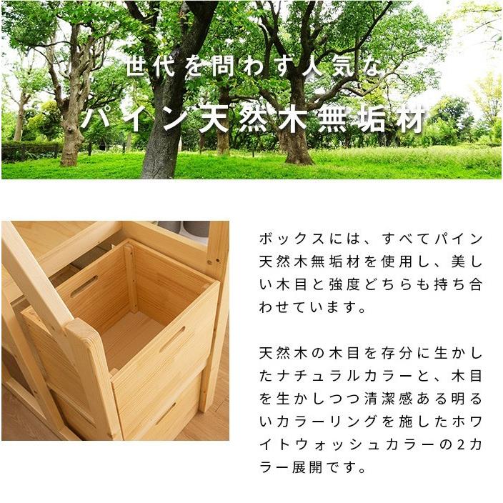 MINT ロフトベッド用 階段下収納ボックス3個組 専用ボックス3コセット