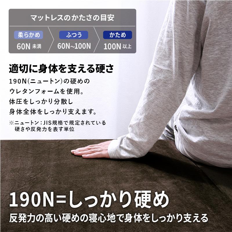 MINT 高反発 マットレス セミシングルショート 三つ折り 3つ折り 厚さ
