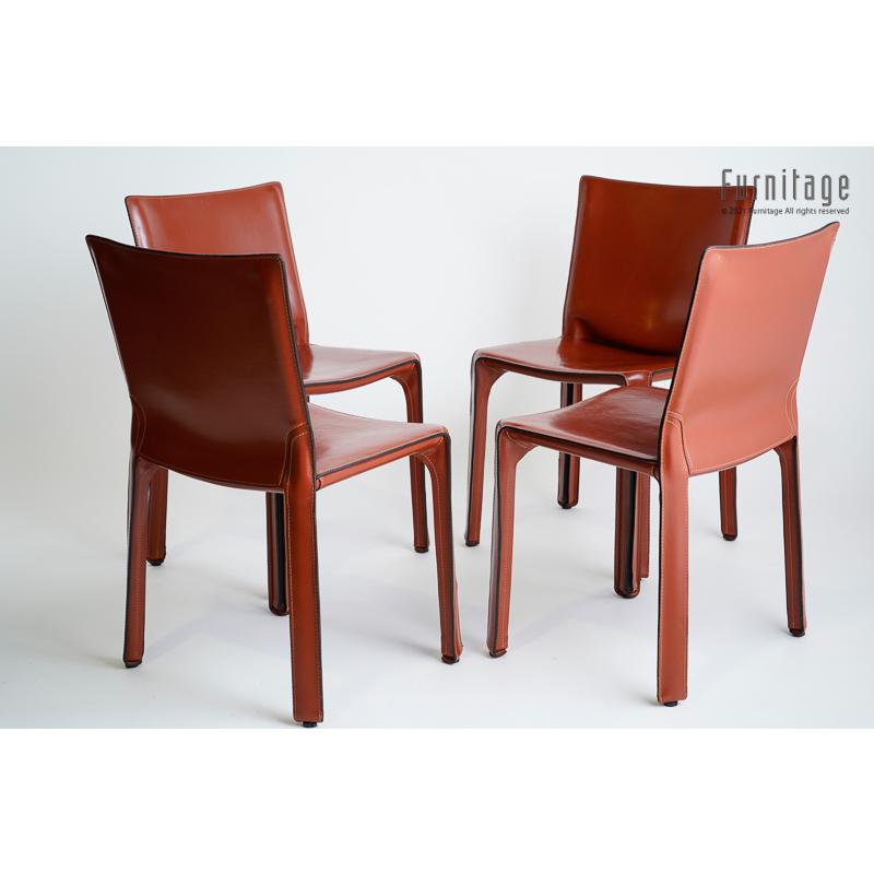 Cassina CABチェア　Brick Red ４脚【中古】｜furnitage｜02