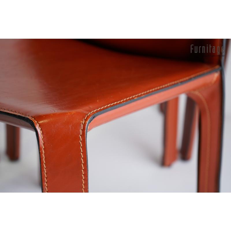 Cassina CABチェア　Brick Red ４脚【中古】｜furnitage｜09