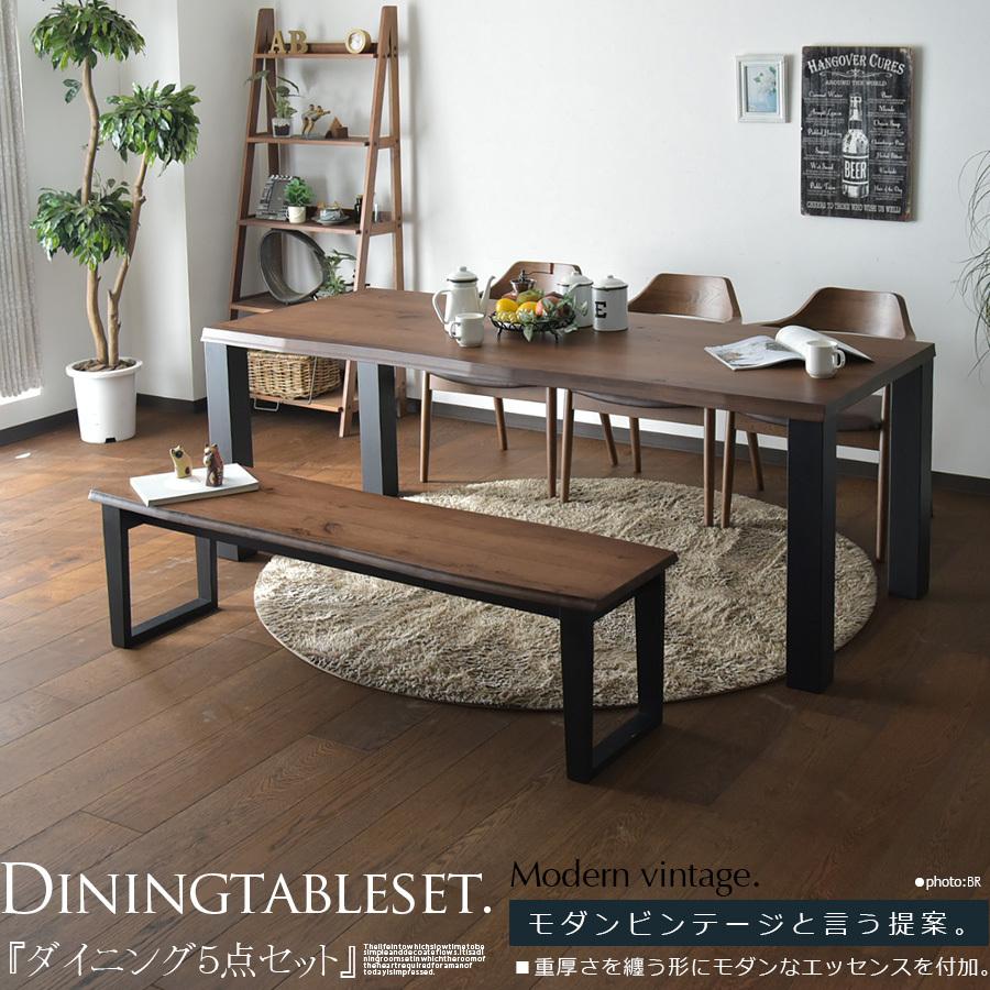 収納式　テーブル＆ベンチセット 楽天市場】ダイニングテーブルセット 4人掛け 90〜120cm ベンチ