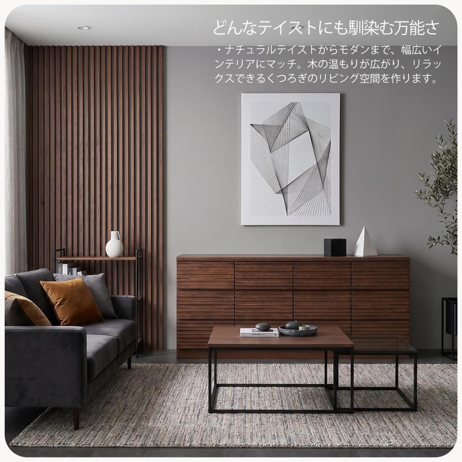 ローチェスト 160cm 収納 ブラウン ナチュラル_9