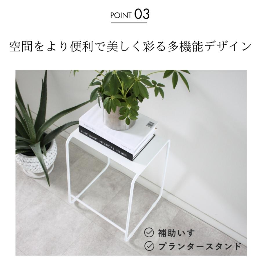 abekin（アベキン） スツール ベンチ 補助いす 来客用 耐荷重80kg 玄関